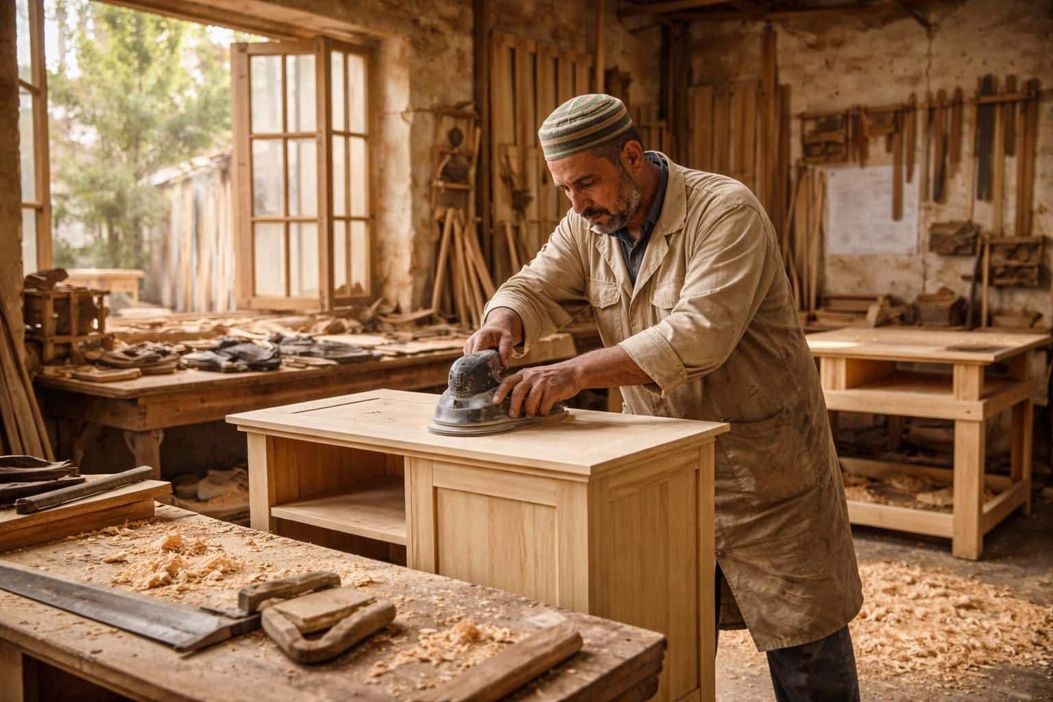 trouvez un menuisier professionnel à bejaia pour réaliser vos meubles sur mesure, alliant qualité et savoir-faire artisanal adapté à vos besoins.