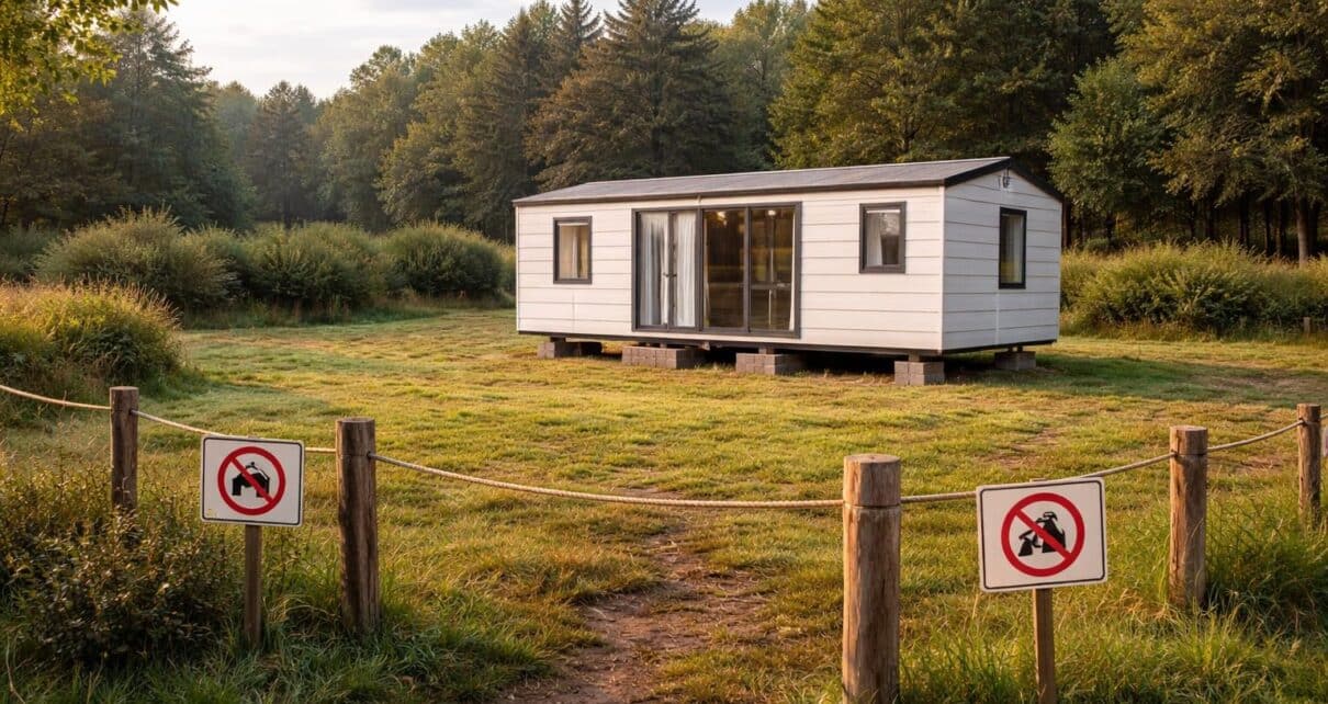 découvrez les conditions et les règles pour installer un mobile home sur un terrain non constructible privé, et évitez les mauvaises surprises juridiques.