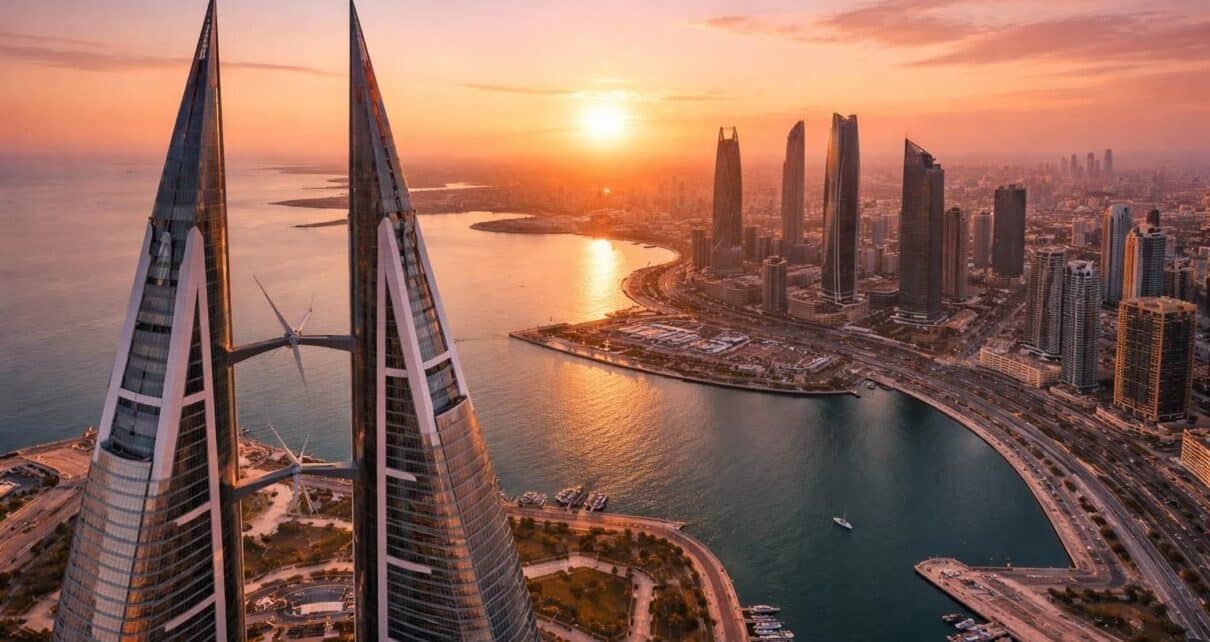 explorez les vues panoramiques incontournables depuis le bahrain world trade center et profitez d'un panorama unique sur la ville et ses alentours.