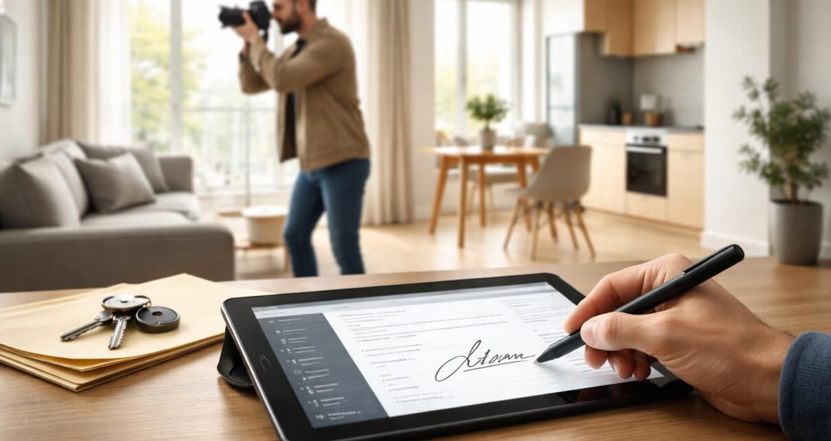 découvrez la méthode efficace pour réaliser un état des lieux de location avec photos et signature numérique sur tablette samsung, simplifiant le processus pour locataires et propriétaires.