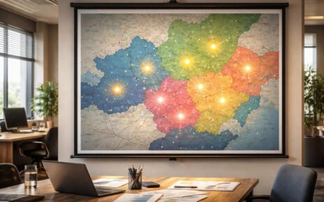 découvrez comment une carte secteur affichée sur écran de projection peut optimiser votre prospection et booster l'efficacité de vos campagnes commerciales.
